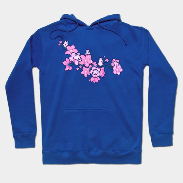 Sakura Bunnies Hoodie by veraphina